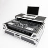 Magma Multi-Format Workstation XXL Plus 19 inch DJ controller flight case with laptop shelf