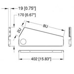 Penn Elcom DJ Console Side Panels: 8U x 2U
