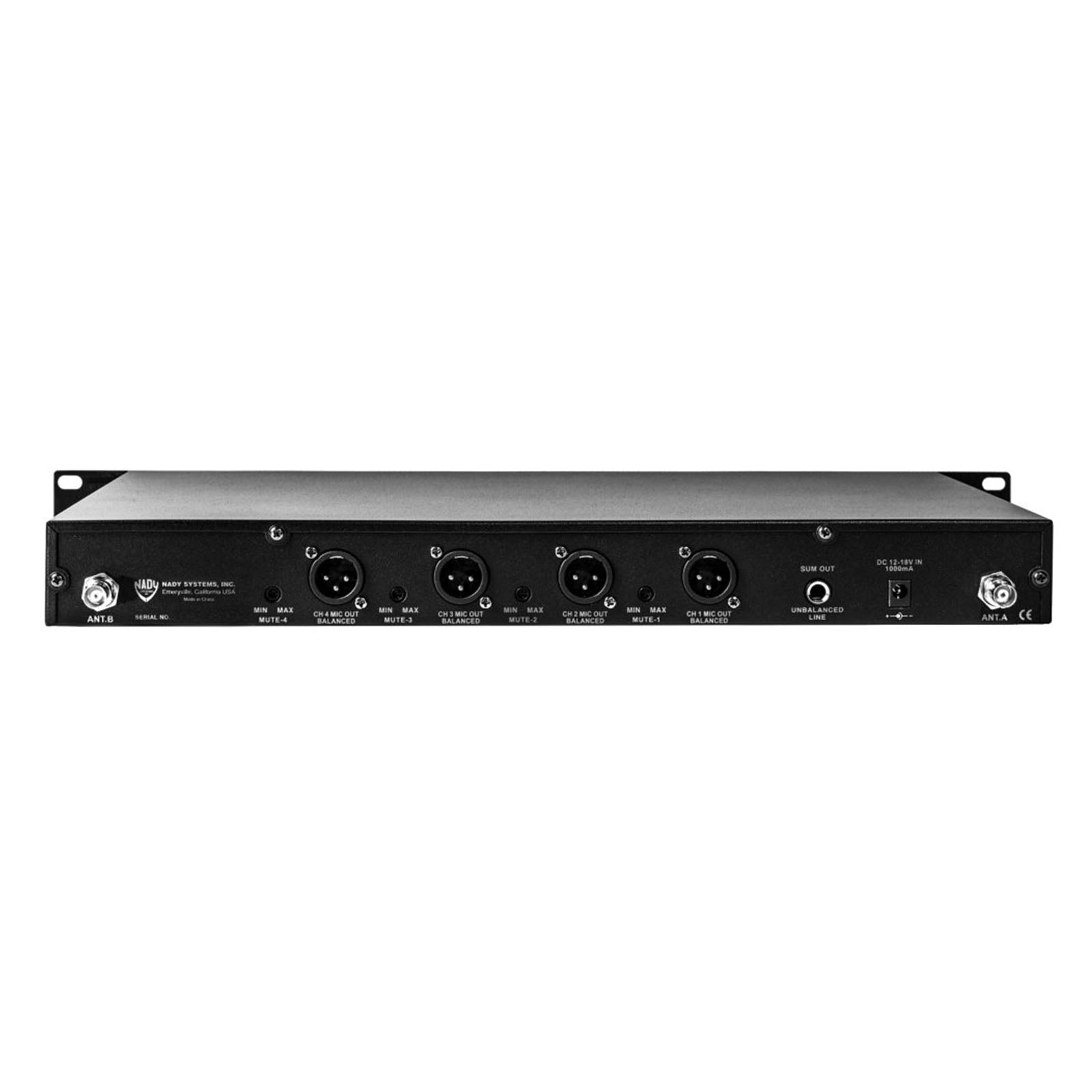 Nady 4W-1KU HT-EU1 Quad True Diversity 1000-Channel Professional UHF Wireless System