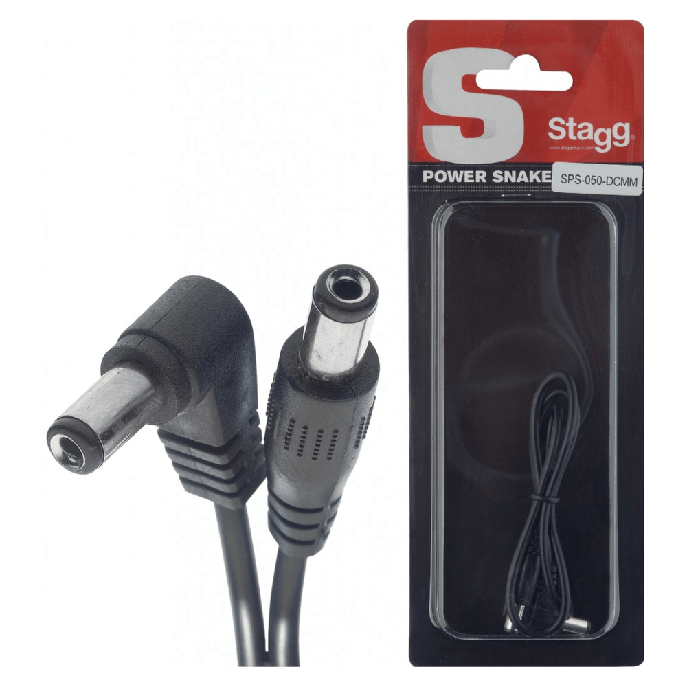 Stagg 50 cm A Male to Male Guitar DC Power Cable