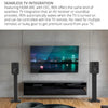 Kanto REN 200W Powered Bookshelf Speakers with HDMI ARC (Matte Black)