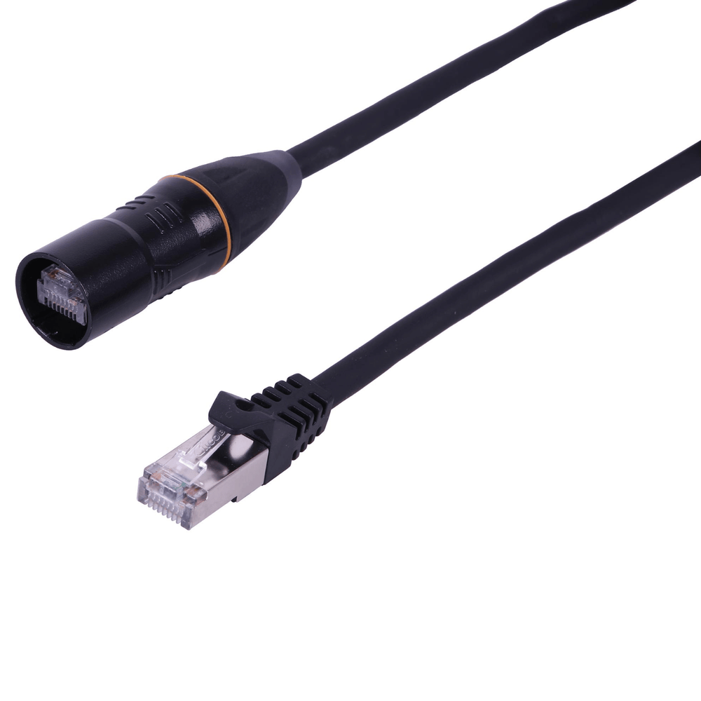 Pulse 2m RJ45+Shell to RJ45 CAT5e SF/TP Stage Lead