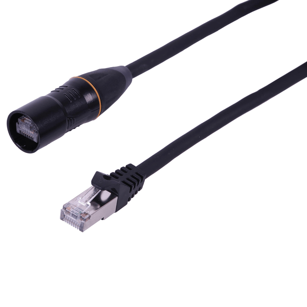 Pulse 2m RJ45+Shell to RJ45 CAT5e SF/TP Stage Lead