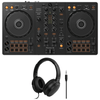 Pioneer DJ DDJ-FLX4 controller with headphones bundle