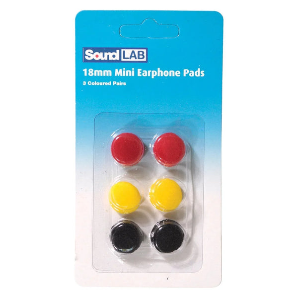 3 x Soundlab Coloured Replacement Ear phone Pads 18mm