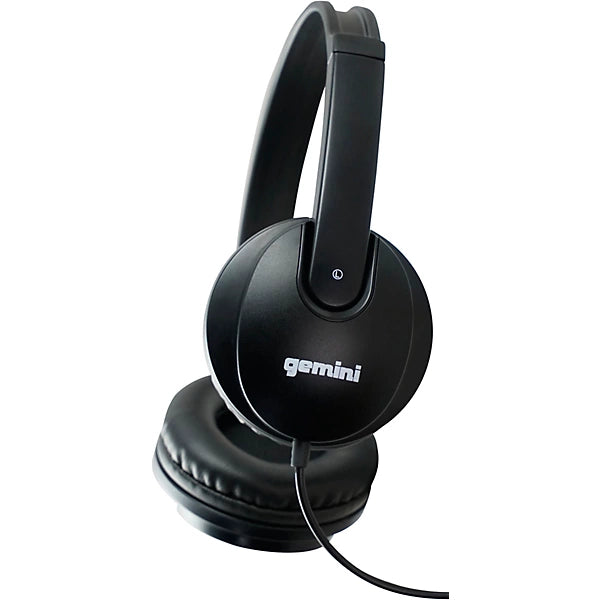 Gemini Sound DJX-200 Black Professional DJ Headphones with padded ear cups and adjustable headband