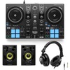 Hercules DJControl Inpulse 200 MkIII with HDP DJ60 headphones and Monitor 42 speakers bundle