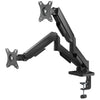 AV:link Full Motion Dual Gas Spring Desktop Monitor Arm with USB Hub