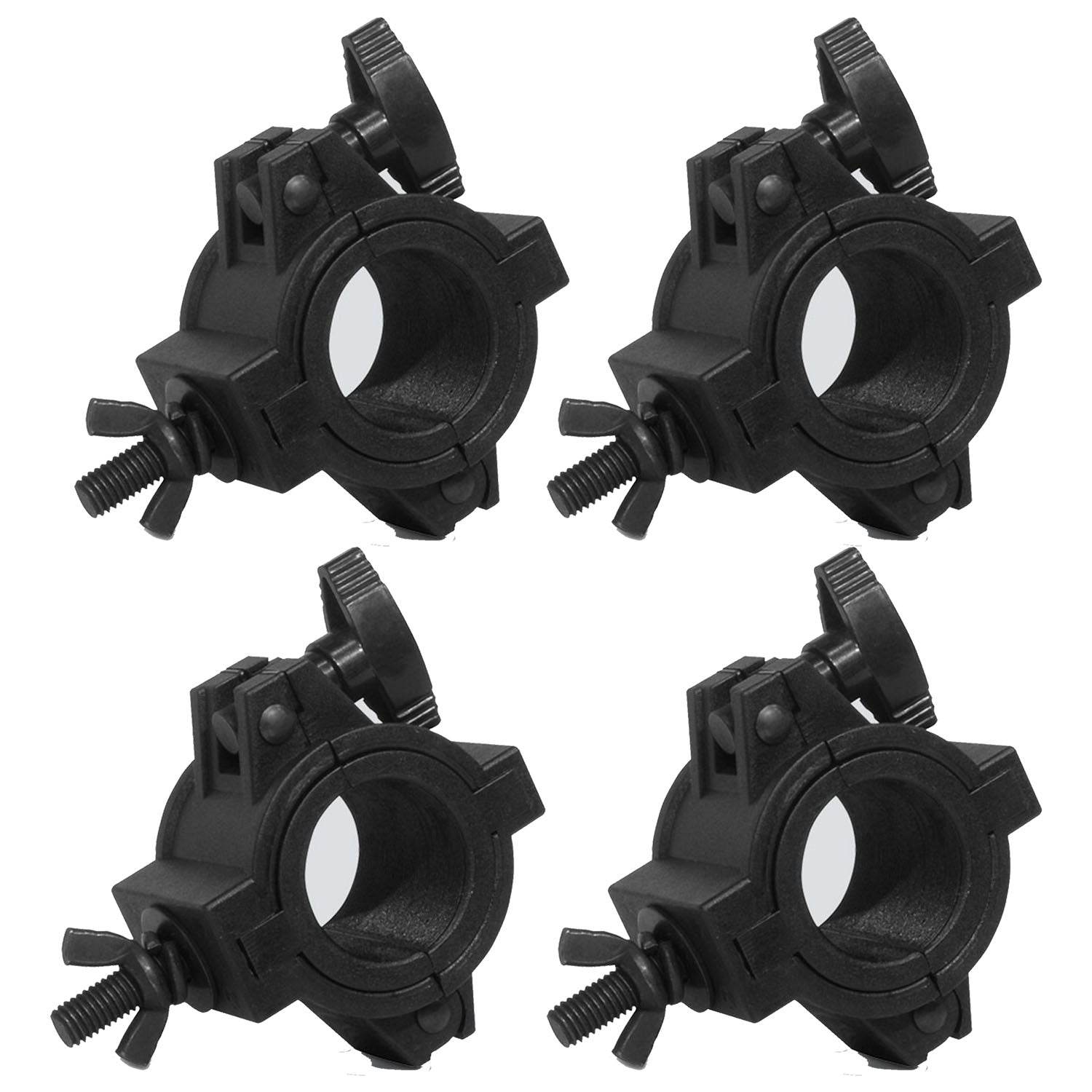 4 X Chauvet DJ CLP-10 Pro Clamp Half Coupler 25mm or 50mm Truss Clamp