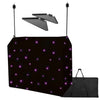 Ultimax DJ Booth Pro DJ Booth with RGB Star Cloth with Corner Shefts and Pole Kit