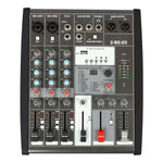 Q-Audio Q-MIX 4FX 4 Channel Mixer with FX, USB, Bluetooth