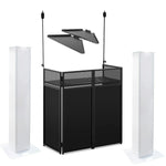 Ultimax DJ Combi Booth, Pole Kit, Corner Shelfs and 1.5m Podium Plinth Kit