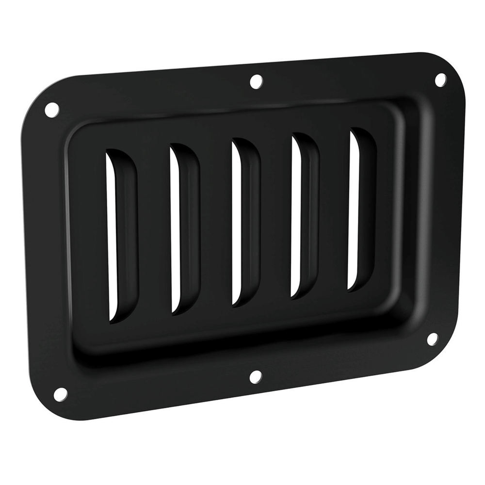 Penn Elcom D0536K Large Black Dish with Vertical Louvre Vents