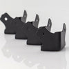 4 x Penn Elcom C0670K Flat Black Corner with 1.6mm Radius