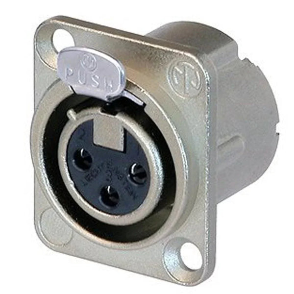 Neutrik XLR NC3FD-LX Female XLR Panel Mount Connector