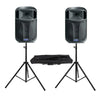 2 x FBT J15A Active Speaker with Speaker Stnads