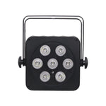 LEDJ Slimline 7Q5 RGBL Black 7 x 5w LED Par Can