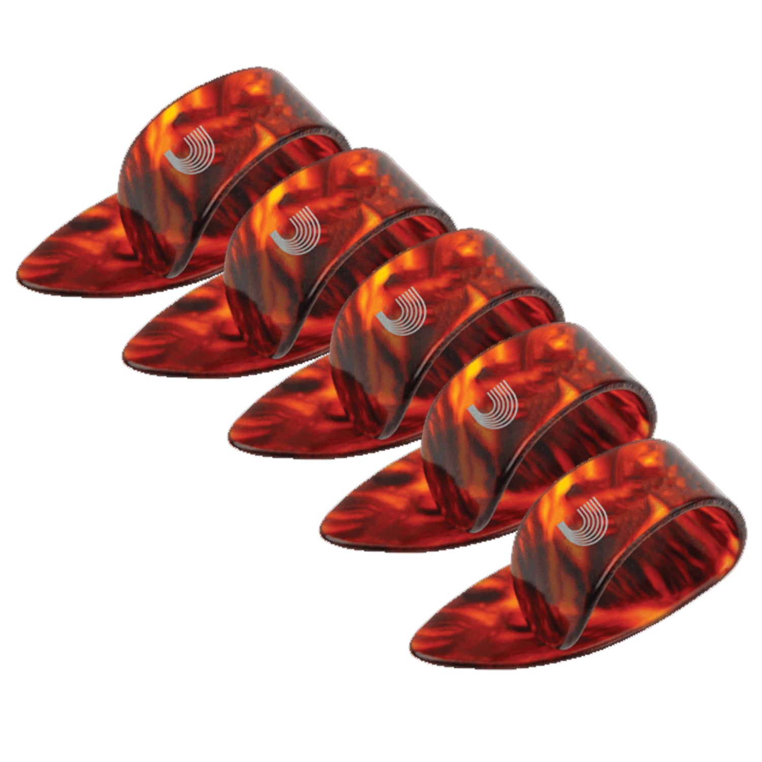 D'Addario guitar thumb picks – large, 5 pieces