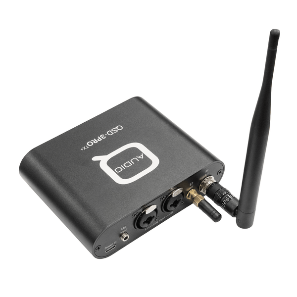 Q-Audio QSD-3PRO TX+ Silent Disco Transmitter - professional audio equipment for silent disco events, tours, fitness classes, and more.