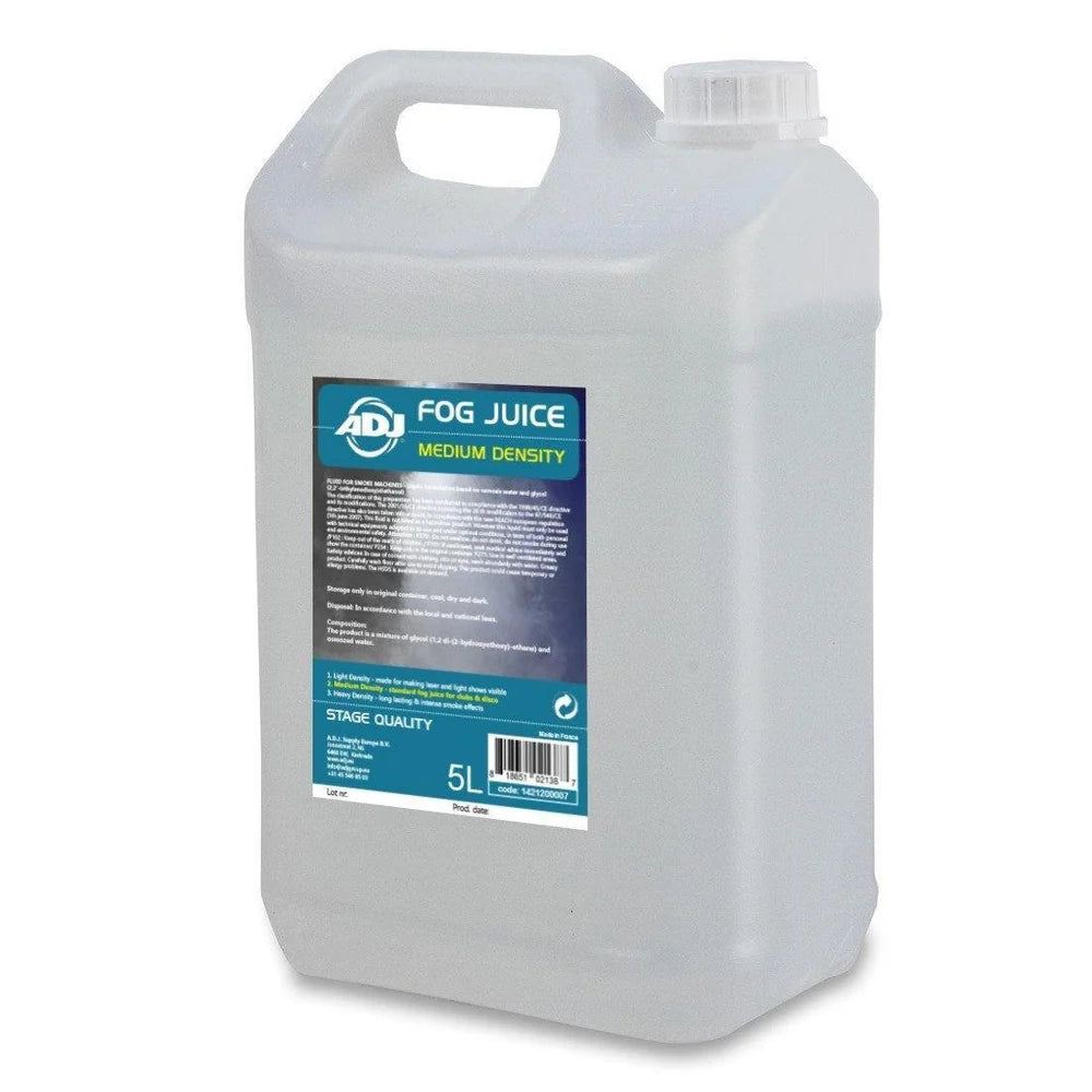 ADJ Fog Juice Medium Fog Fluid 5 Litres