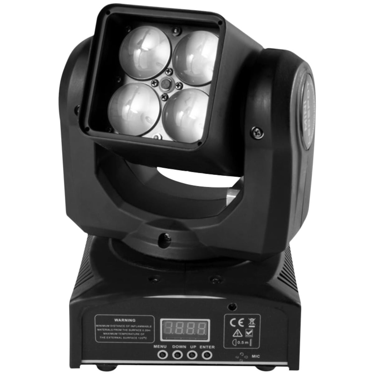 2 x Flash Wash LED 415 Zoom OSRAM Moving Head with DMX Cable