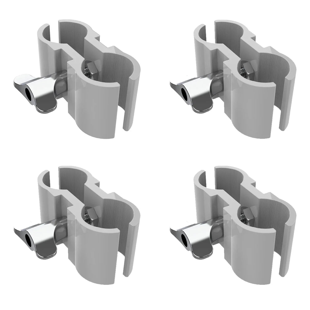 Ultimax TrussBoothOCK - WH White Truss Booth Overhead Upright Clamps (Set of 4)