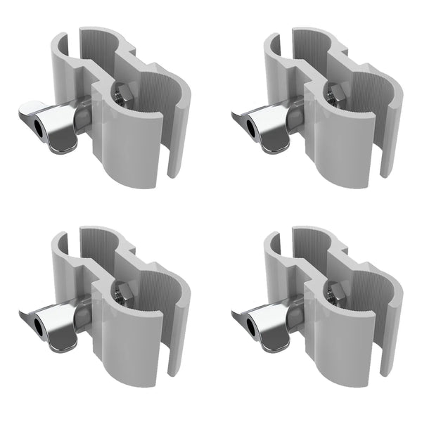 Ultimax TrussBoothOCK-WH White Truss Booth Overhead Upright Clamps (Set of 4)