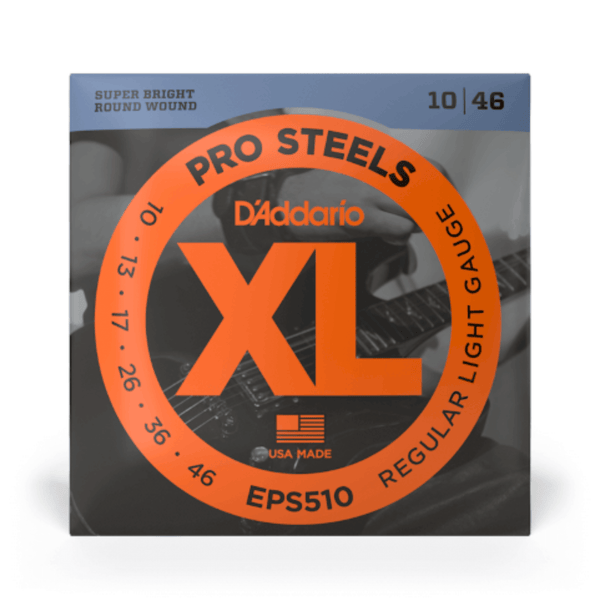 D'Addario EPS510 ProSteels Electric Guitar Strings 10-46
