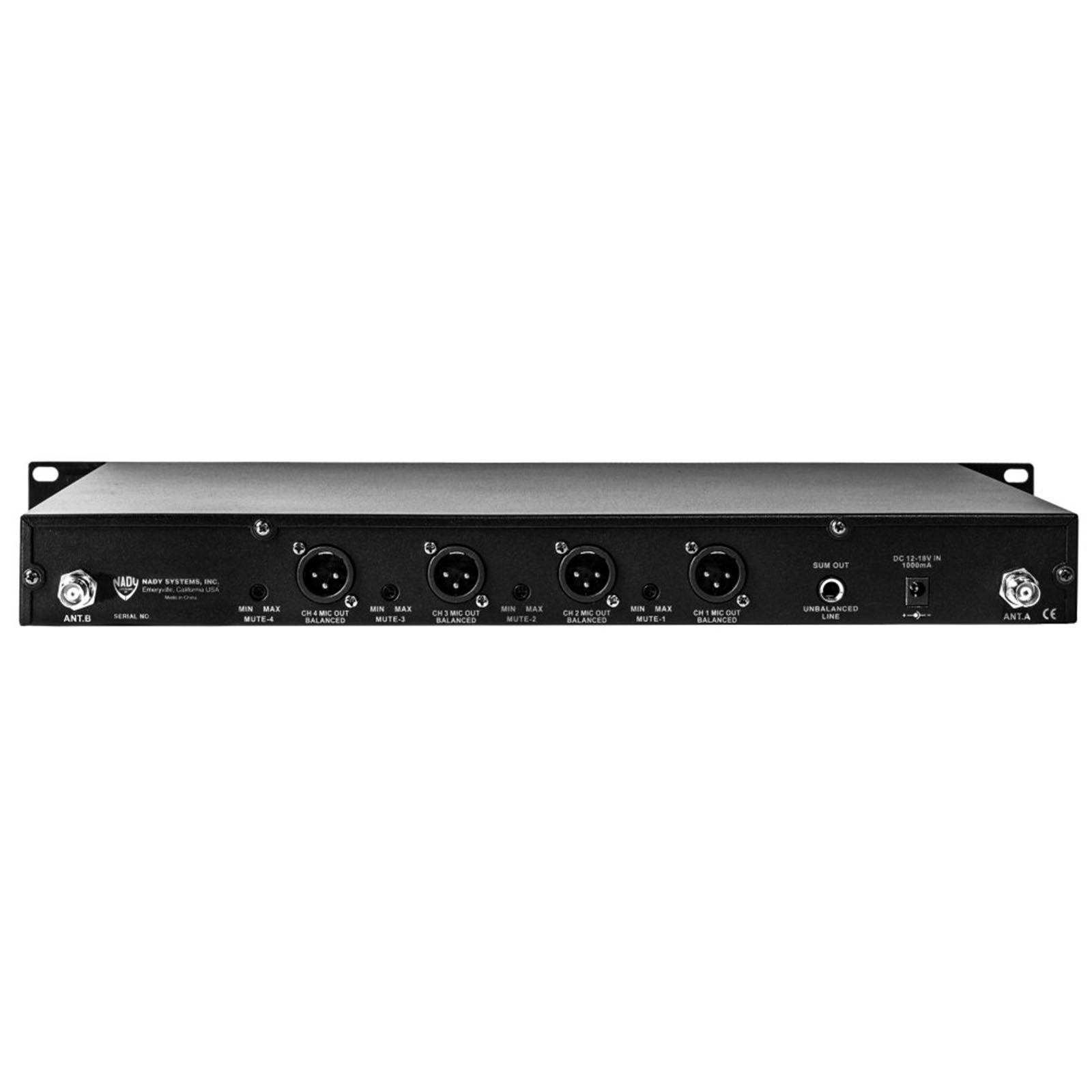 Nady 4W-1KU HM10-EU1 Quad True Diversity 1000-Channel Professional UHF Wireless System