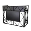 Equinox Truss Booth XL matt black large DJ booth with black acrylic panels