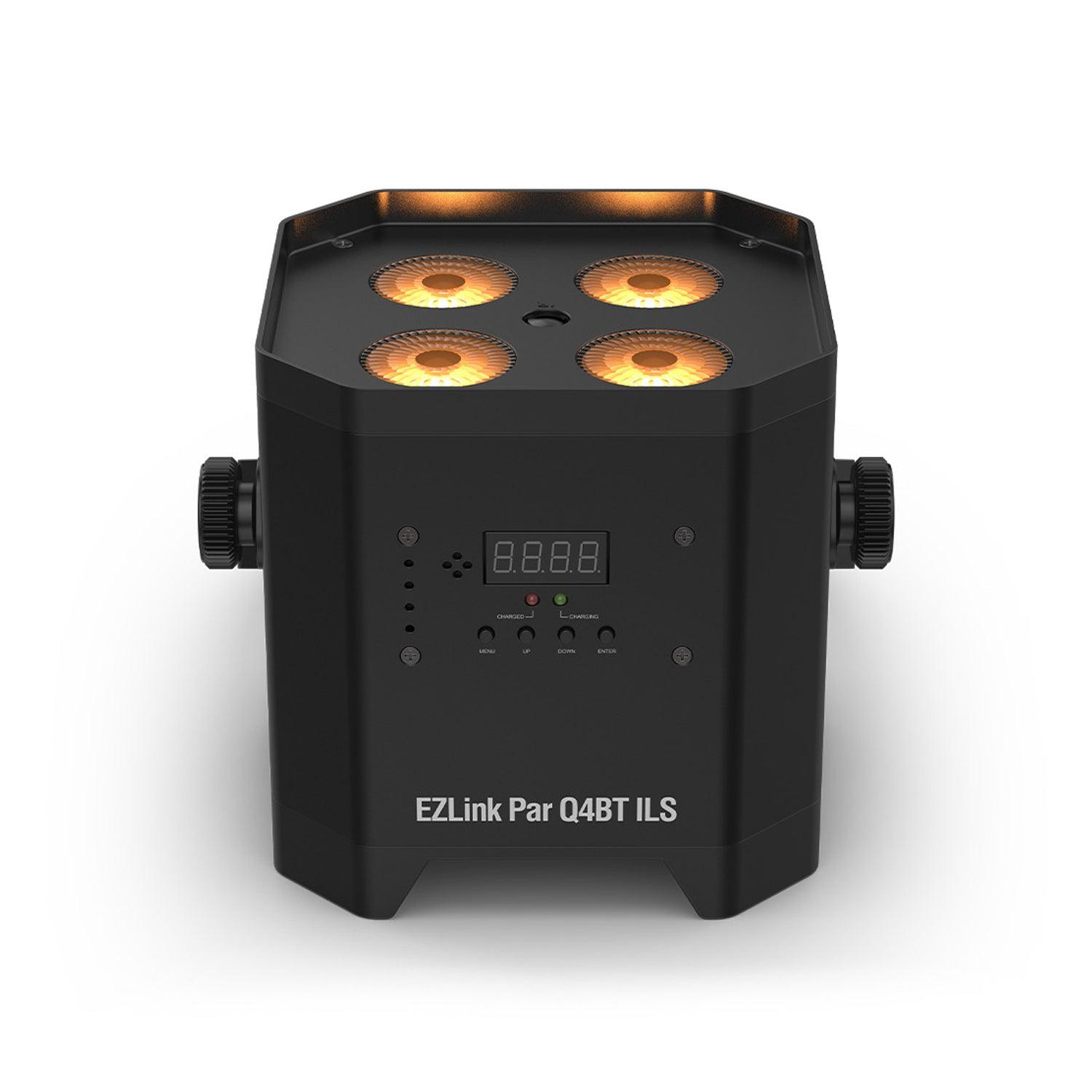 4 x Chauvet DJ EZLink Par Q4 BT ILS 4x6w RGBA Battery LED Par Can - DY Pro Audio