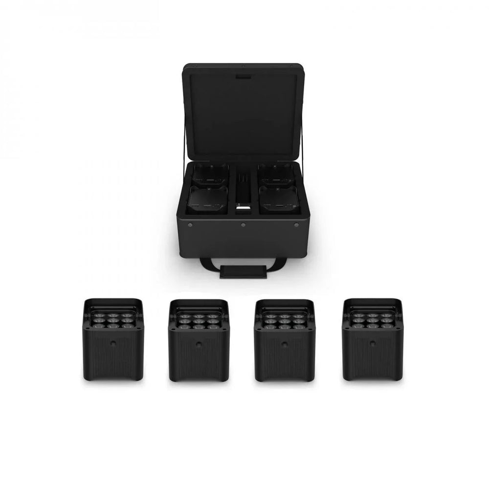 4 x Chauvet DJ Freedom Par Q9 with Carry Bag - DY Pro Audio