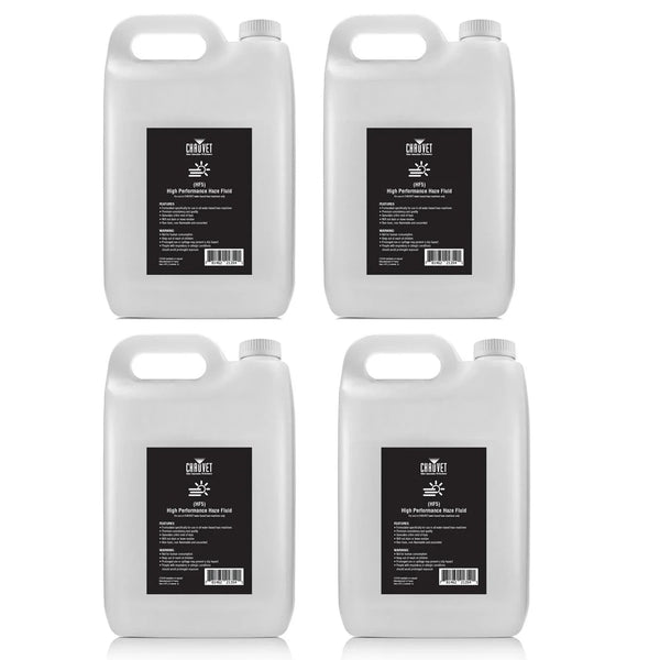 4 x Chauvet DJ High Performance Haze Fluid 5 Litres