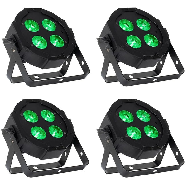 4 x Eliminator Mega Hex L 4 x 20w LED Par Can