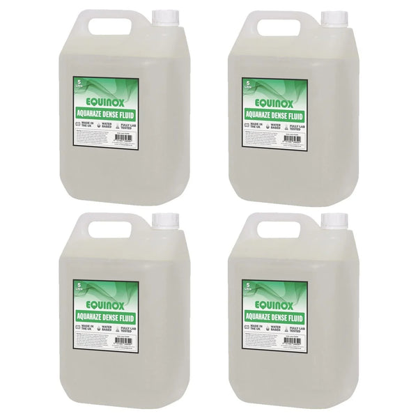4 x Equinox 5 Litres Haze Fluid Aquahaze High Density - DY Pro Audio