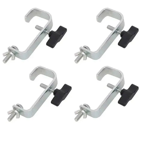 4 x Equinox 50mm G Clamp Chrome - DY Pro Audio