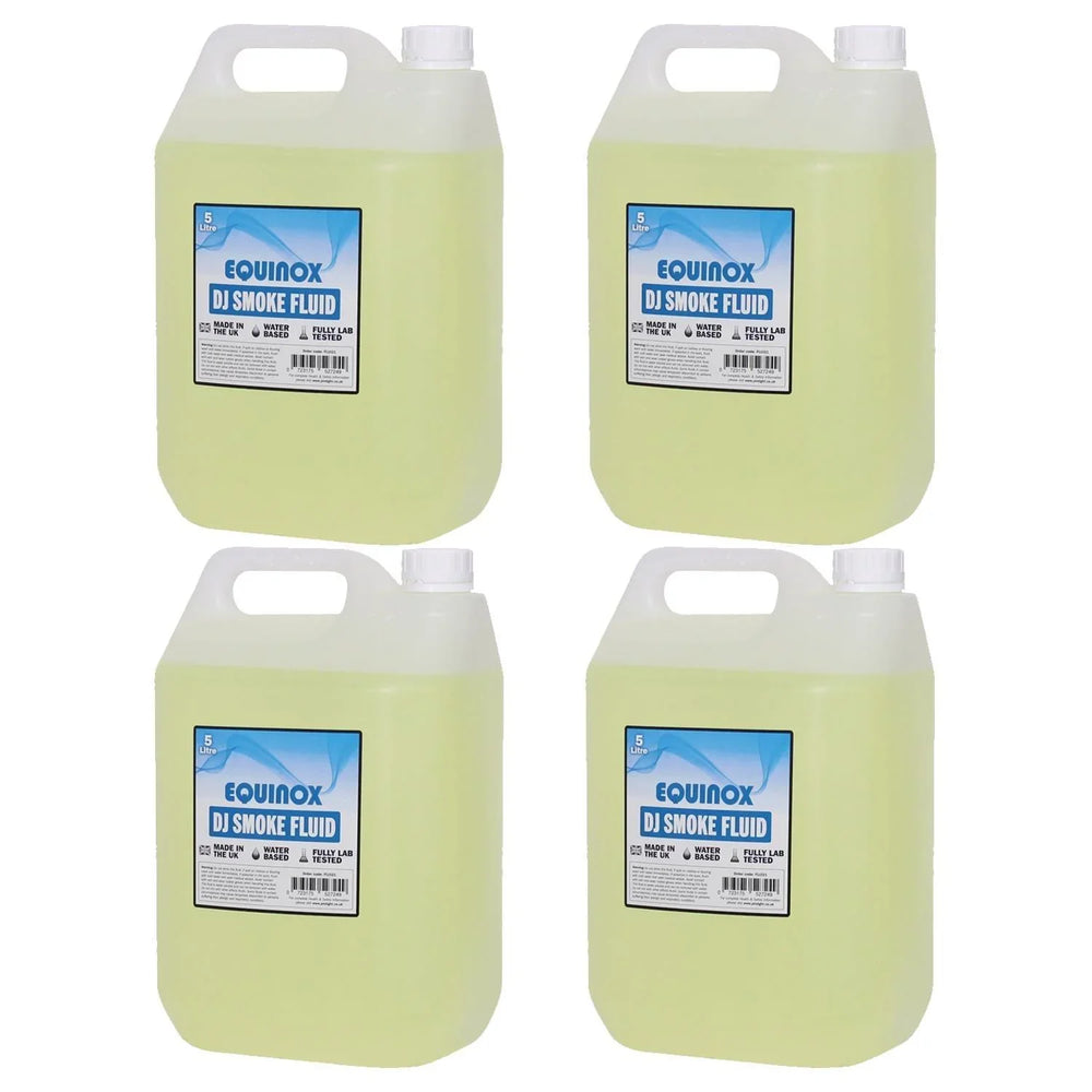 4 x Equinox DJ Smoke Fluid 5 Litres - DY Pro Audio