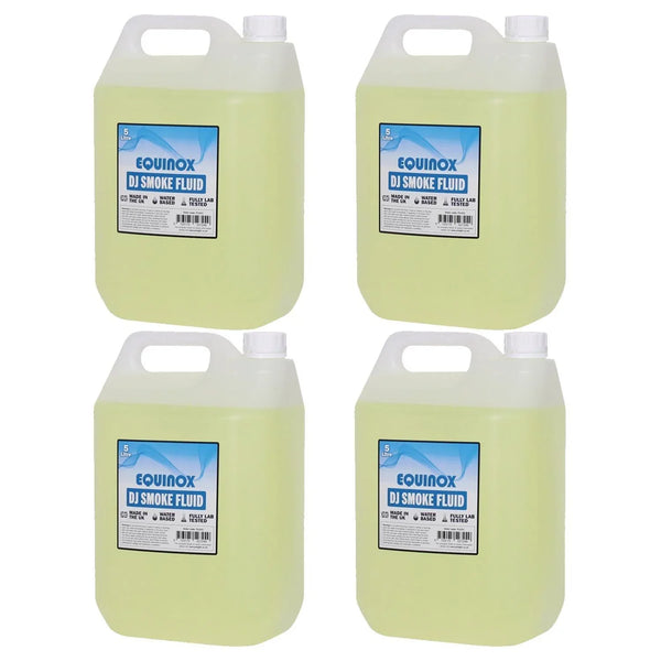 4 x Equinox DJ Smoke Fluid 5 Litres - DY Pro Audio