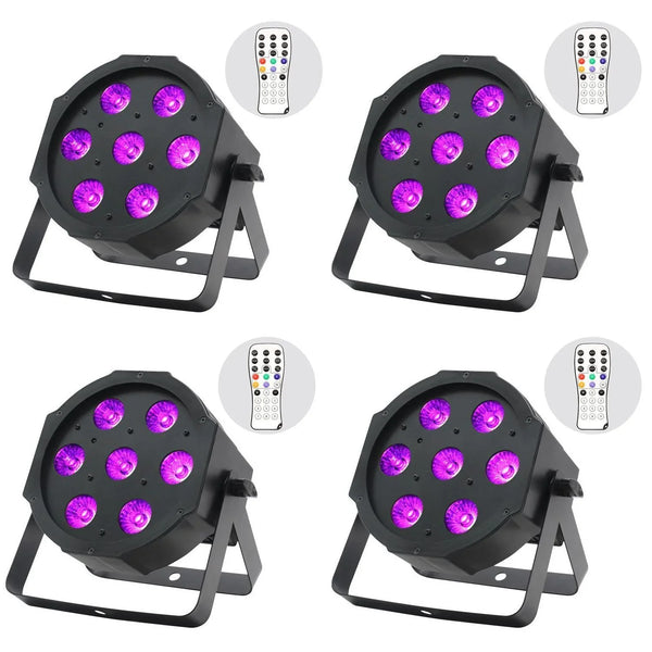 4 x Equinox MaxiPar Quad Par Can