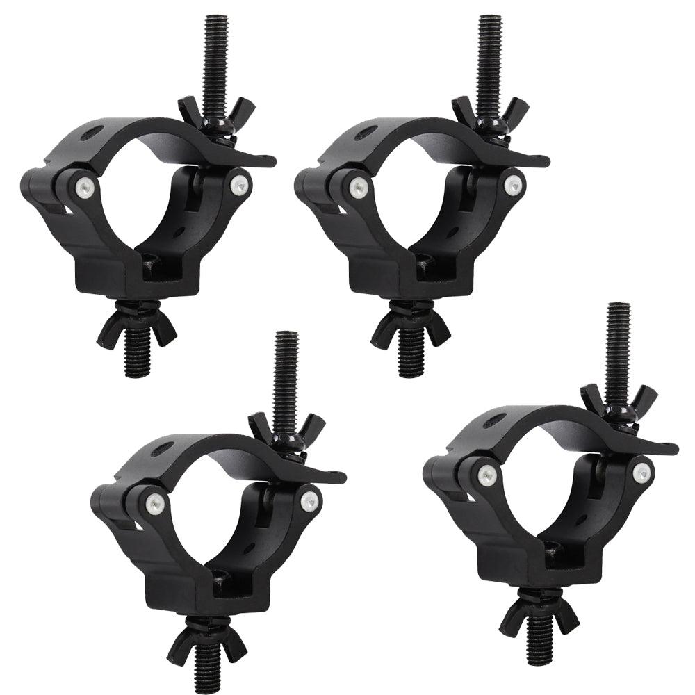 4 x Equinox TC25B 25kg Black Half Coupler 33mm-38mm Truss Clamp - DY Pro Audio