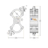 4 X Global Truss F14 Swivel Coupler