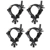 4 X Global Truss Narrow Half Coupler 48-51mm Outdoor Black - DY Pro Audio