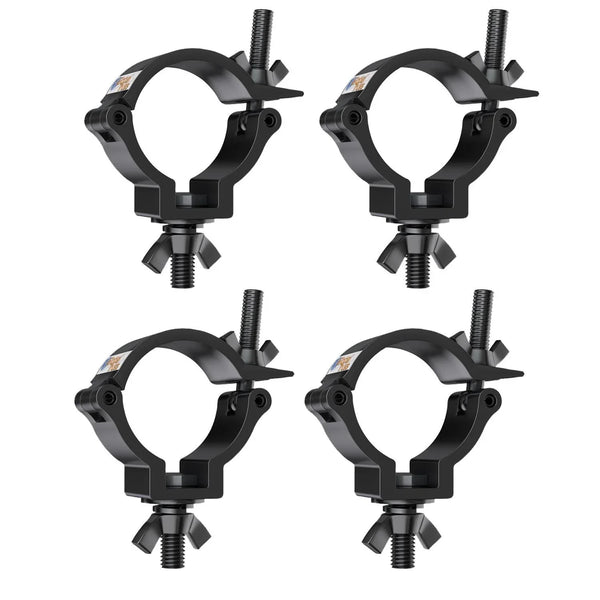 4 X Global Truss Narrow Half Coupler 48-51mm Outdoor Black - DY Pro Audio
