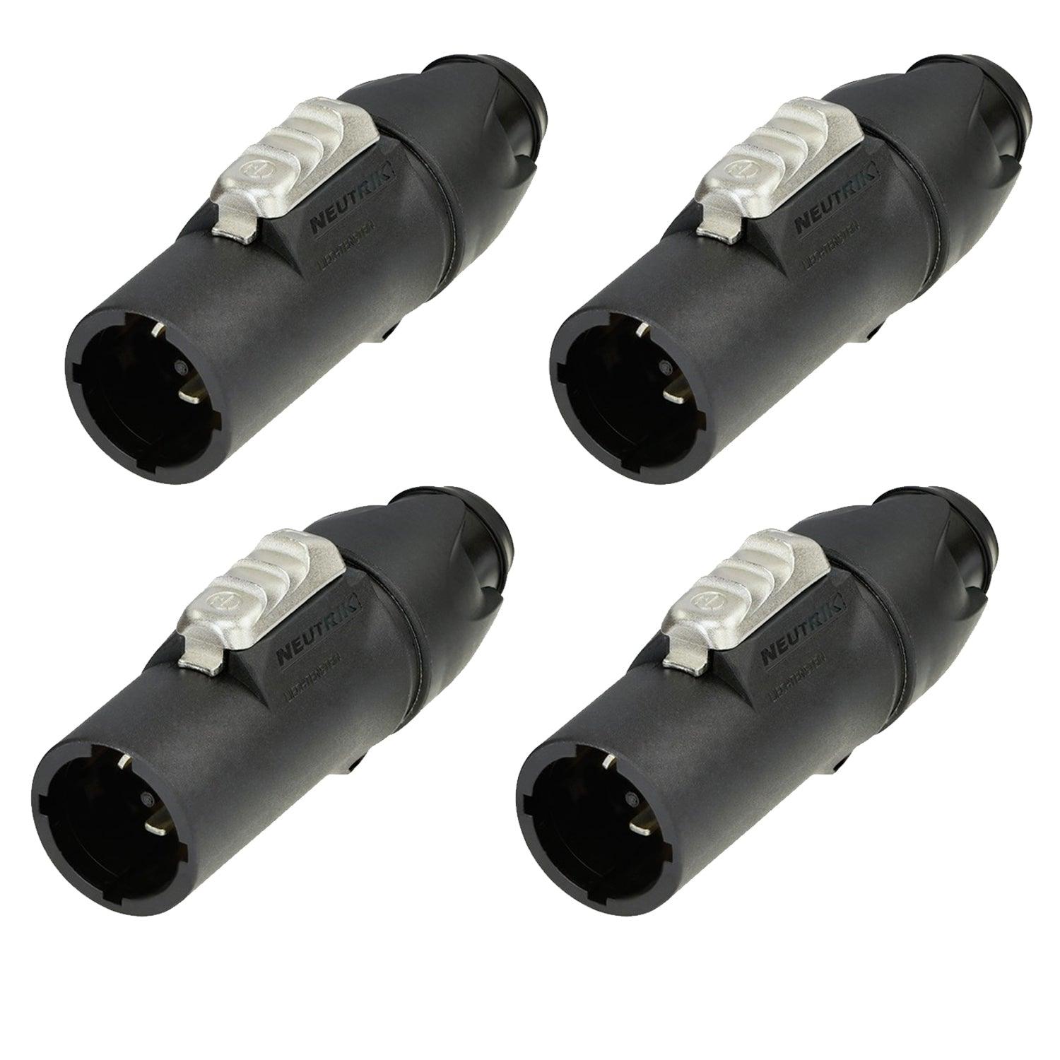 4 x Neutrik NAC3MX-W-TOP PowerCon True1 Top Connector - DY Pro Audio