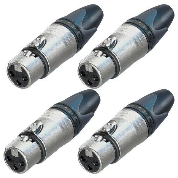 4 x Neutrik NC3FXX Female XLR Connector