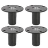 4 x QTX Aluminium Internal Top Hat Fitting