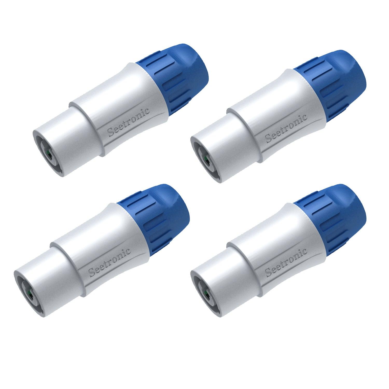 4 x Seetronic SAC3MCB PowerTwist Inline Connector - DY Pro Audio