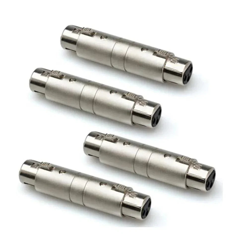 4 x Pro Signal XLR Female to Female Coupler Connecter Joiner