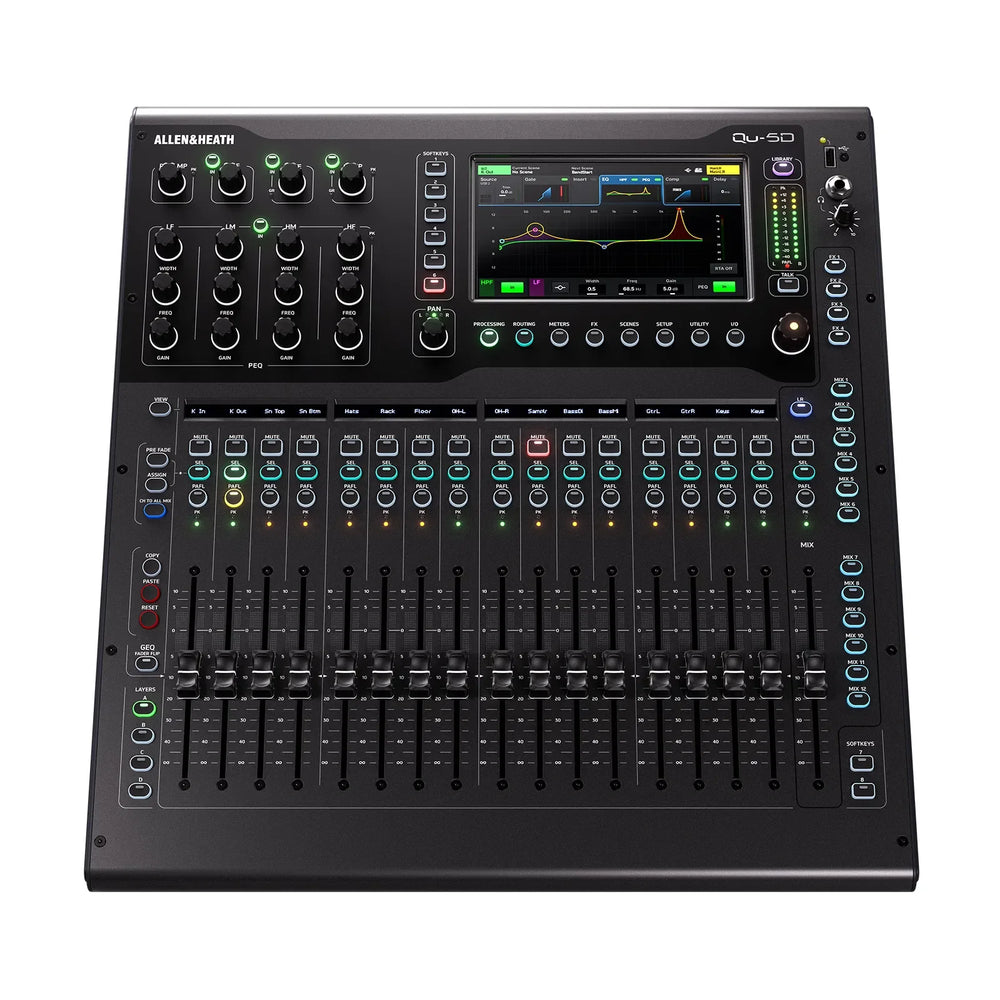 Allen & Heath Qu-5D Digital Mixing Console With 16 Faders and 16x16 Dante