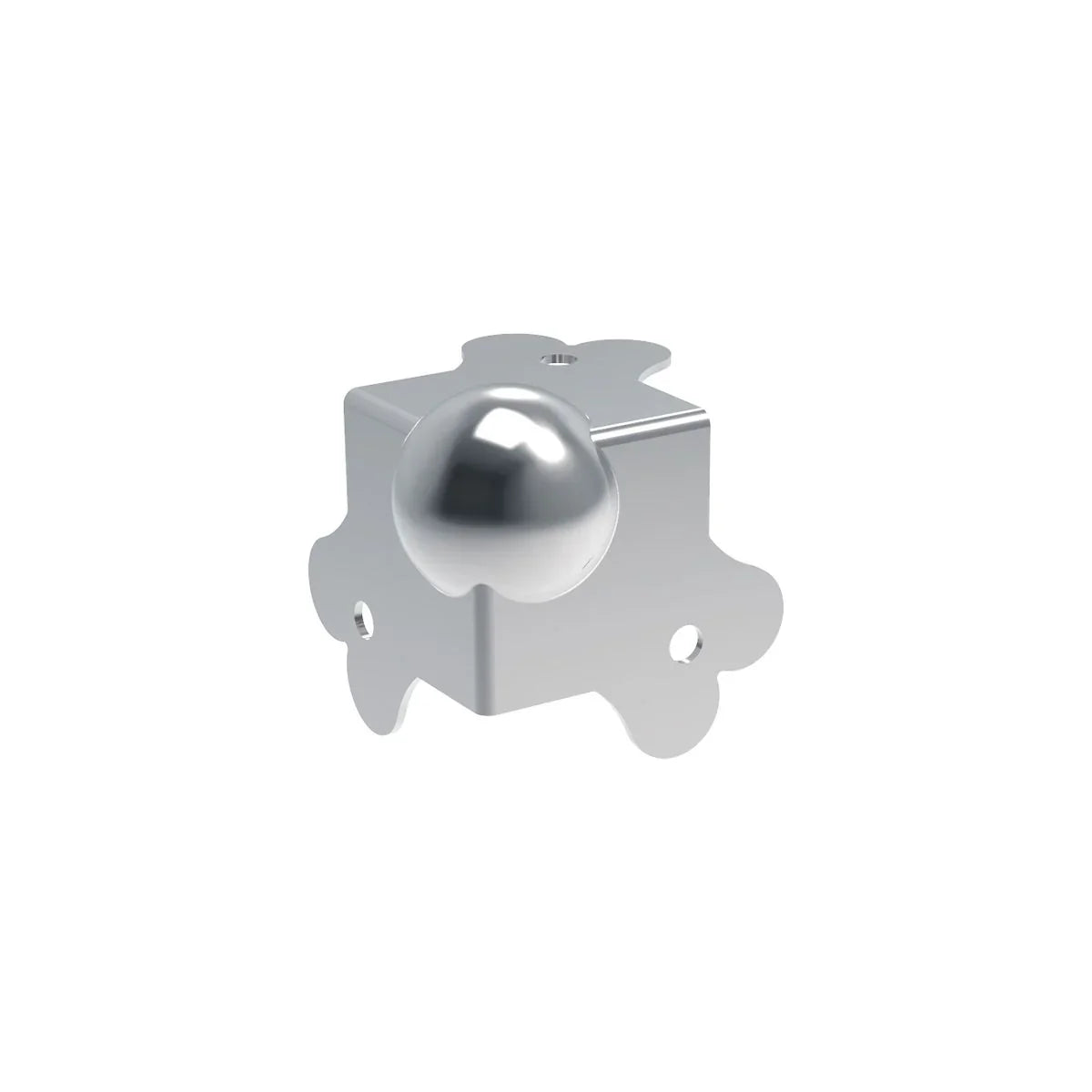 8 x Penn Elcom Medium PennBrite Ball Corner with 1mm Radius for 22mm Extrusions